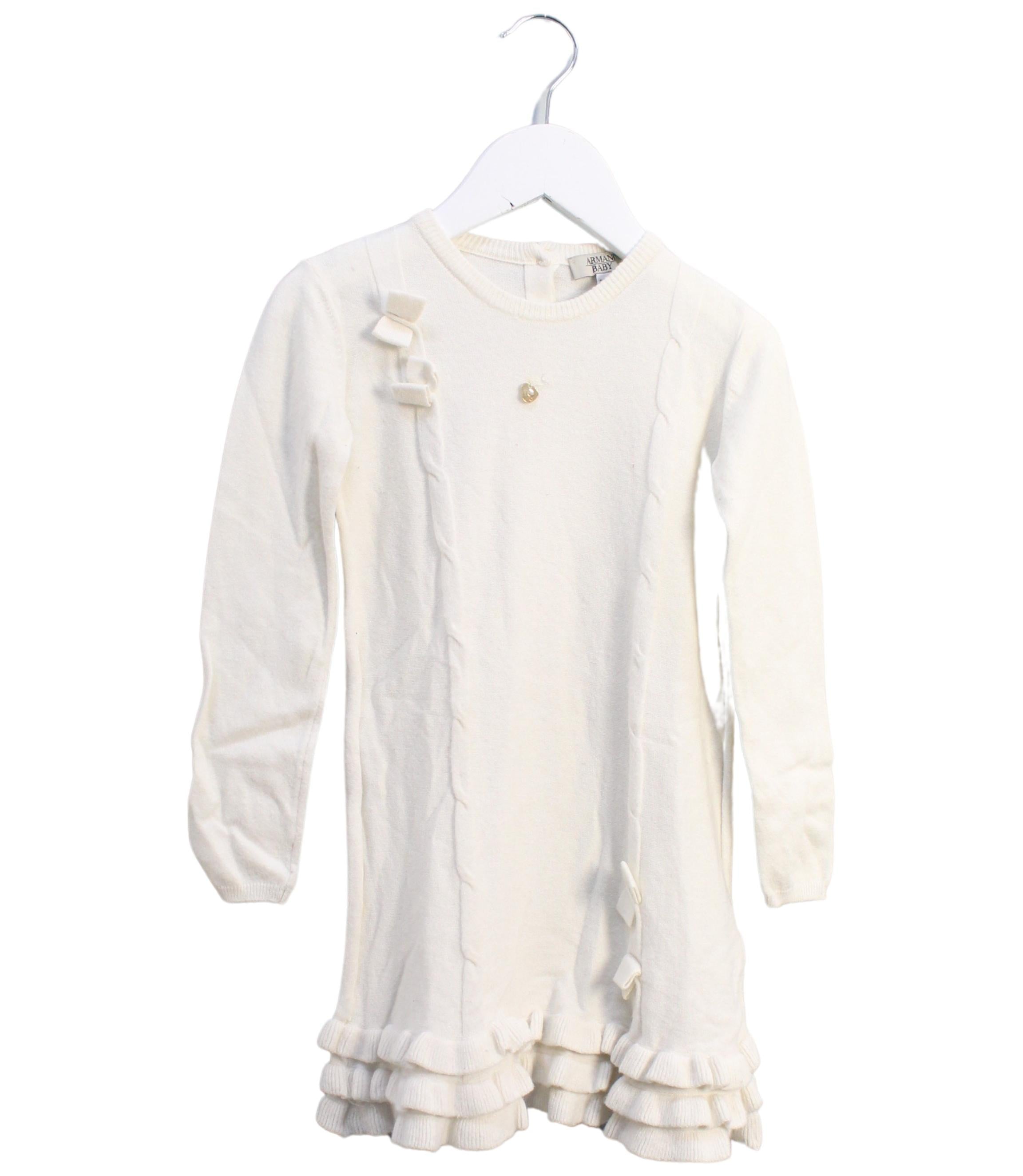 Armani Kids Sweater Dress for Girls 24 Months (92cm) - Soft & Stylish Winter Outfit for Holidays & Family Photos