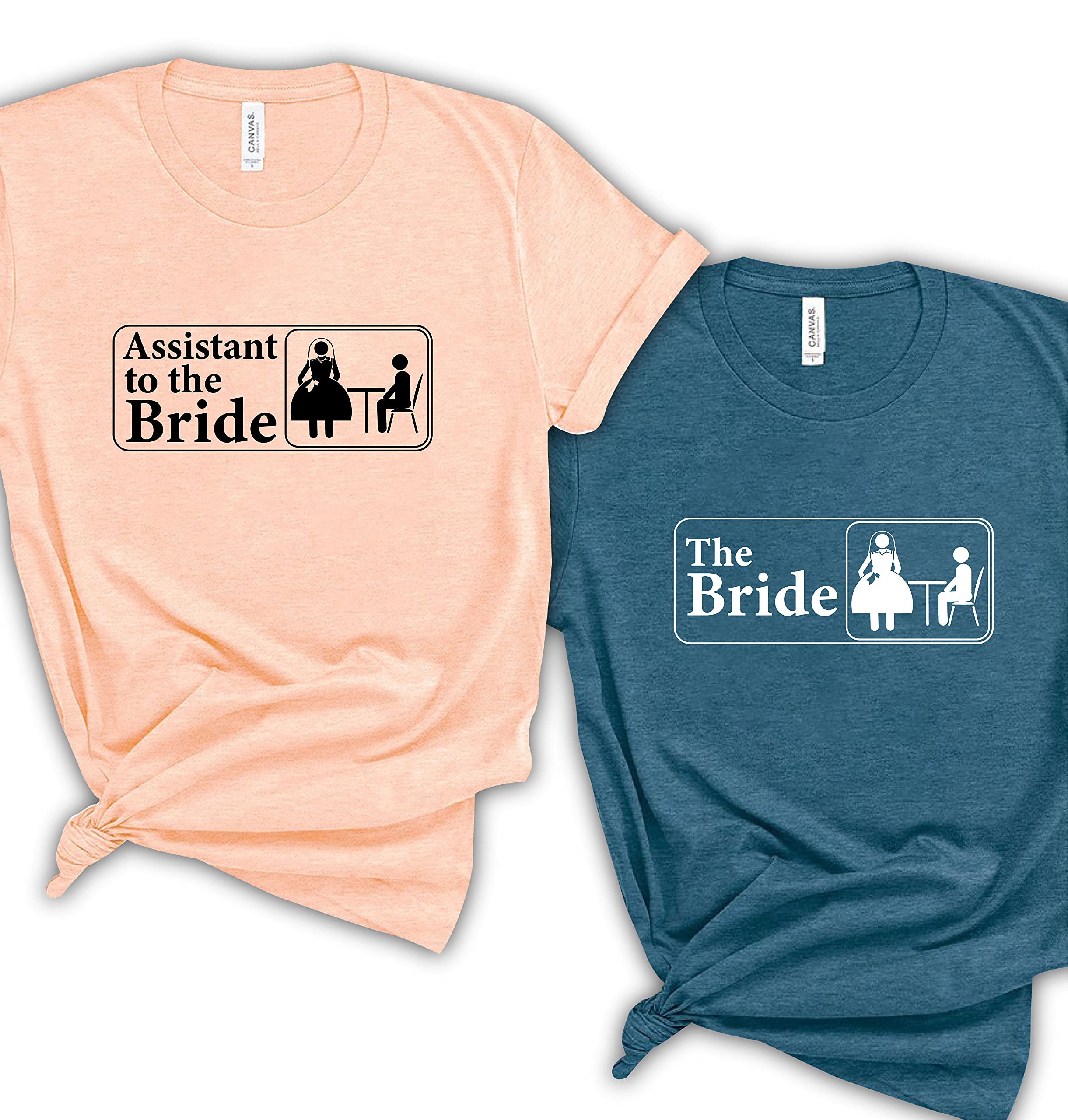 Bride and Bridesmaid Shirts - Funny Bachelorette Party T-Shirts for Women, Cute Wedding Crew Outfits, Perfect Bachelorette Party Gifts - Ideal for Bridal Showers, Wedding Rehearsals & Girls' Night Out
