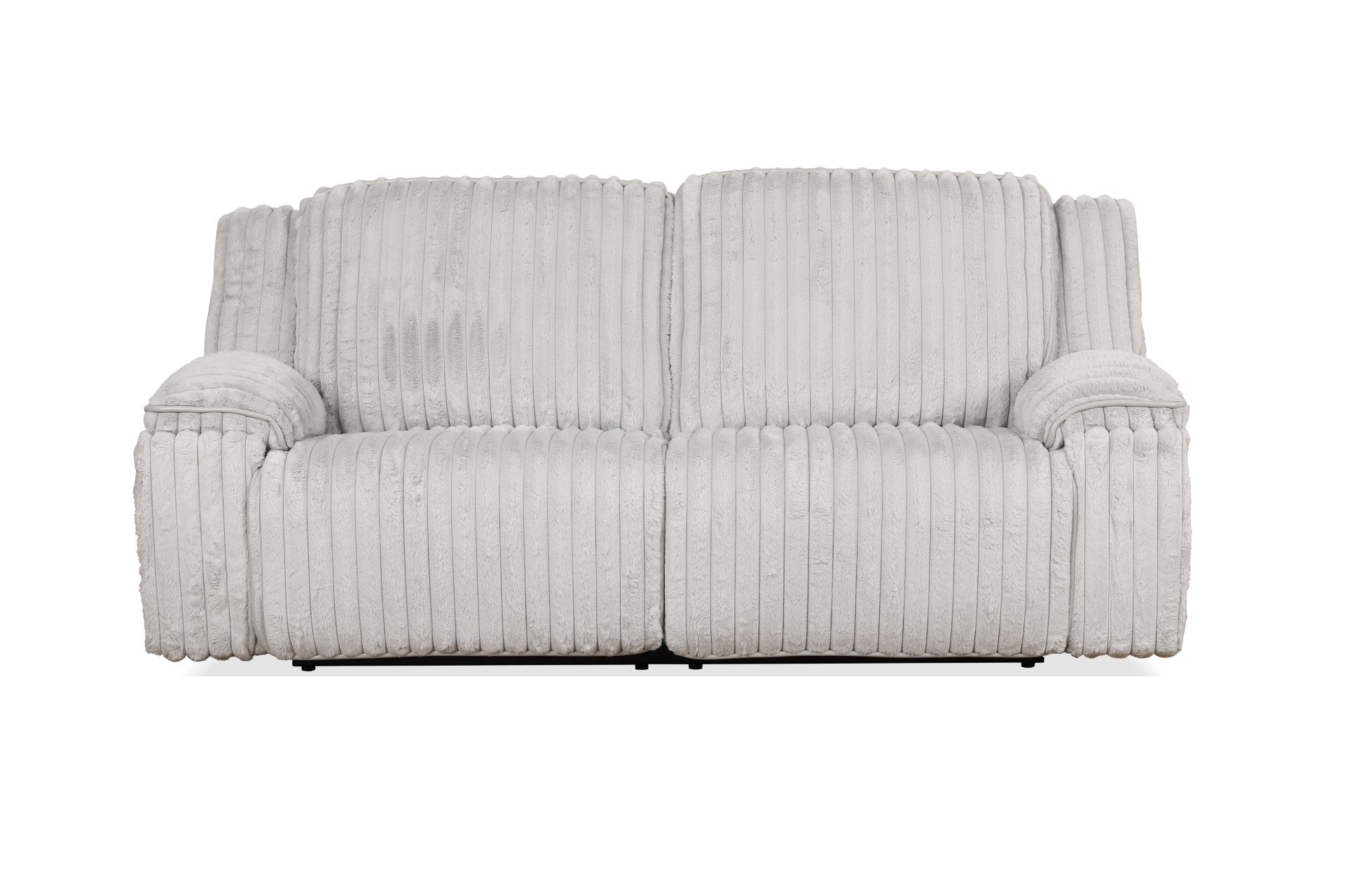 Manwah Pressley Fog Power Reclining Sofa with USB Ports - Modern Comfort for Living Room, Home Theater & Family Gatherings