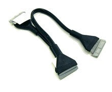 18 Inch Black Floppy Cable (Dual Device) for PC & Laptop - High-Speed Data Transfer for Vintage Computers & Gaming Setups