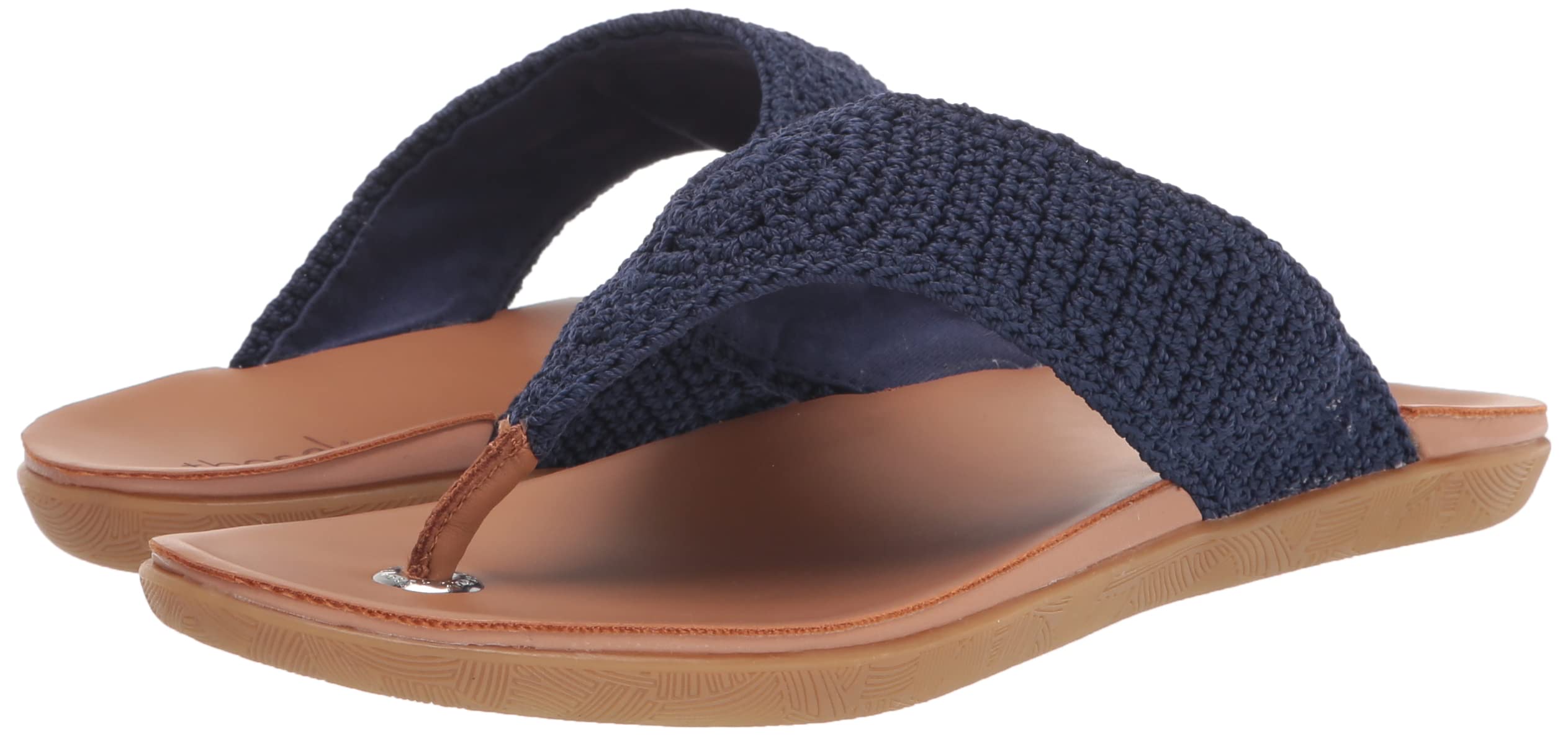 The Sak Shana Crochet Slip-On Thong Sandals for Women - Comfortable Boho Beach & Casual Summer Shoes
