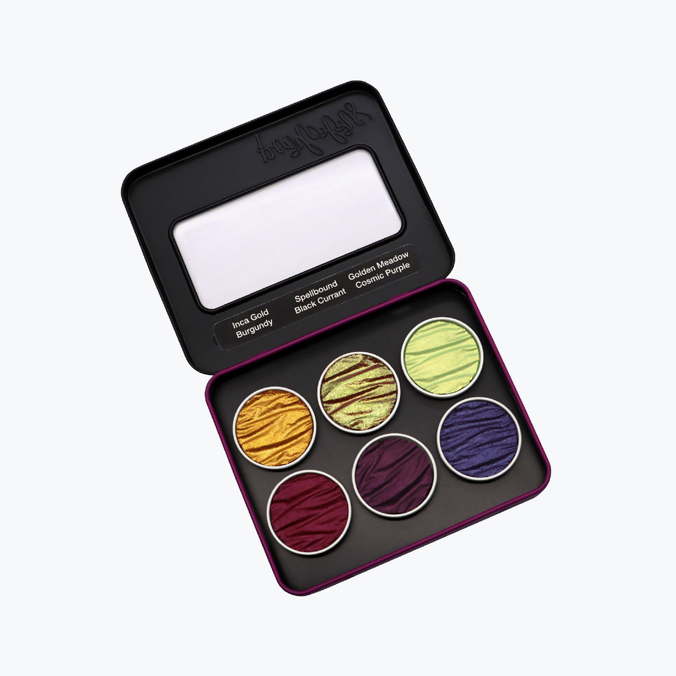 Finetec Pearlcolor Set of 6 - Premium Metallic Watercolor Paint Set for Artists & Calligraphy - Perfect for Scrapbooking, Card Making & DIY Craft Projects