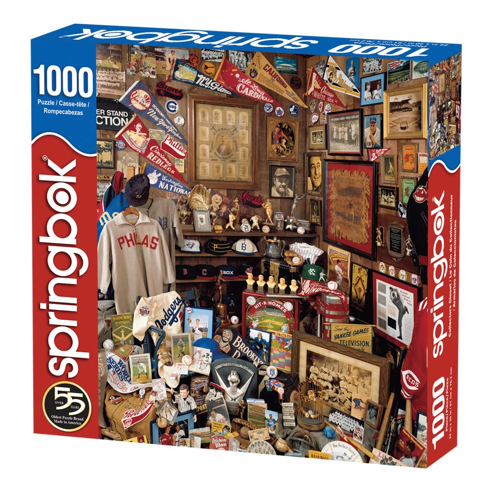 Springbok 1000 Piece Jigsaw Puzzle - Collector's Closet - Premium Quality Puzzle for Adults & Teens - Perfect for Family Game Nights, Relaxation & Home Decor