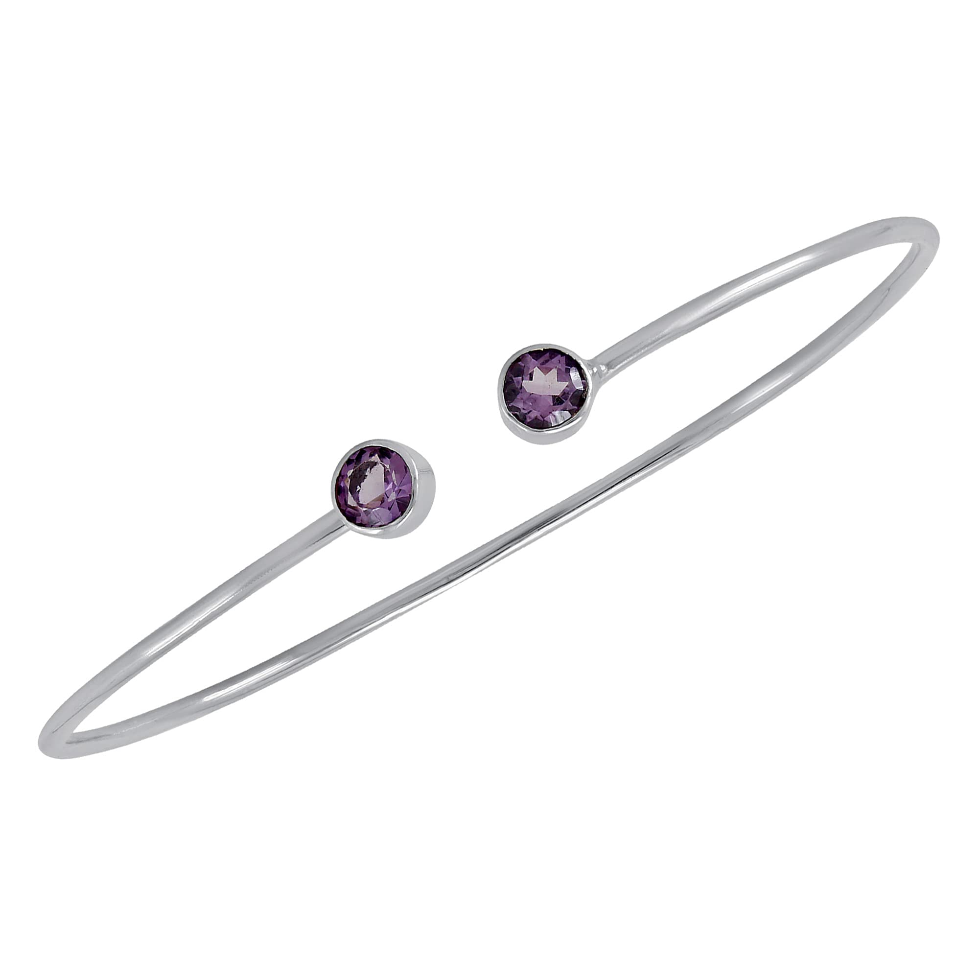 TISHAVI 925 Sterling Silver Bangles for Women - Elegant Stone Bangle Bracelets | Perfect for Parties, Weddings & Everyday Wear