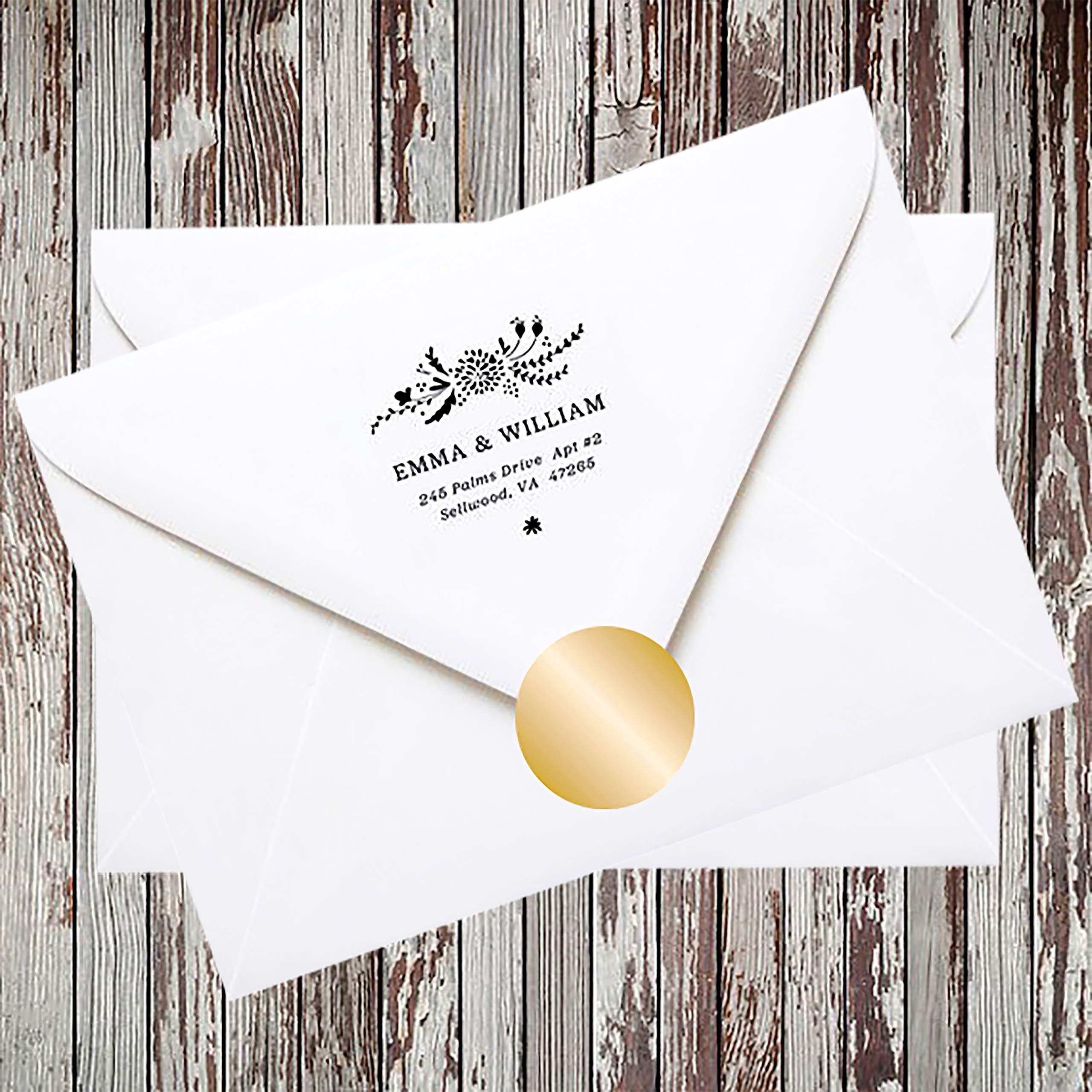 Performore Gold Circle Stickers - 1 Inch Round Metallic Labels for Envelopes, Seals & Crafts - 1000 Gold Dot Stickers per Roll - Perfect for Wedding Invitations, Gift Wrapping & Scrapbooking