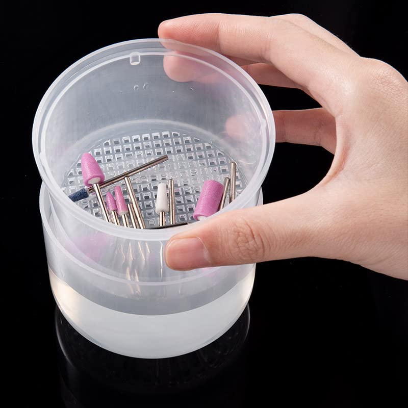1 Piece Nail Art Tool Cleaning Cup - Professional Sterilizer Tray & Soak Container for Manicure Accessories (Purple) | Perfect for Salon, Home Nail Care & DIY Nail Art Organization