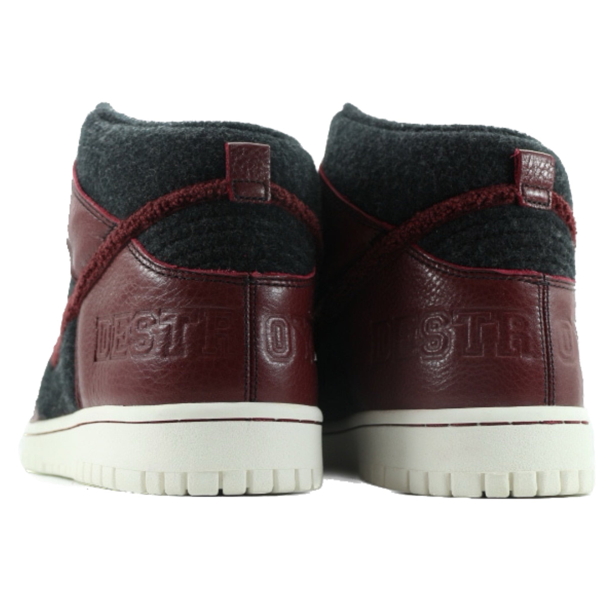 Nike Dunk High Destroyer Sneakers - Black, Red & Earth Sail Colorway | Men's & Women's Basketball Shoes for Streetwear & Casual Wear