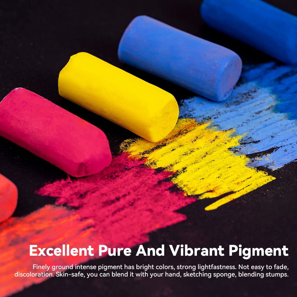 Paul Rubens 36 Colors Professional Soft Pastels Set - Non Toxic Handmade Chalk Pastels for Painting, Drawing & Blending | Premium Art Supplies for Artists & Beginners | Perfect for Sketching, Landscape Art & DIY Crafts