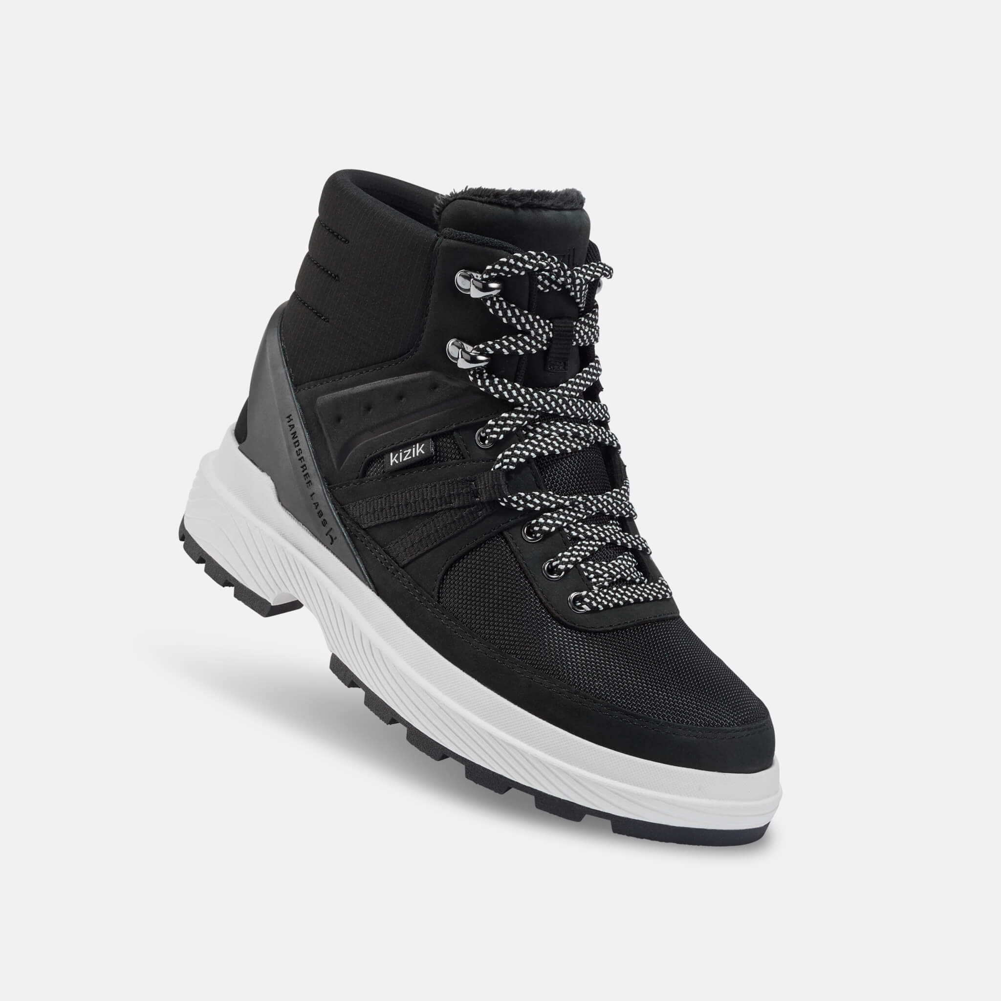 Women's Sierra Black & White Hiking Boots - Waterproof & Lightweight for Outdoor Adventures, Trail Running & Camping