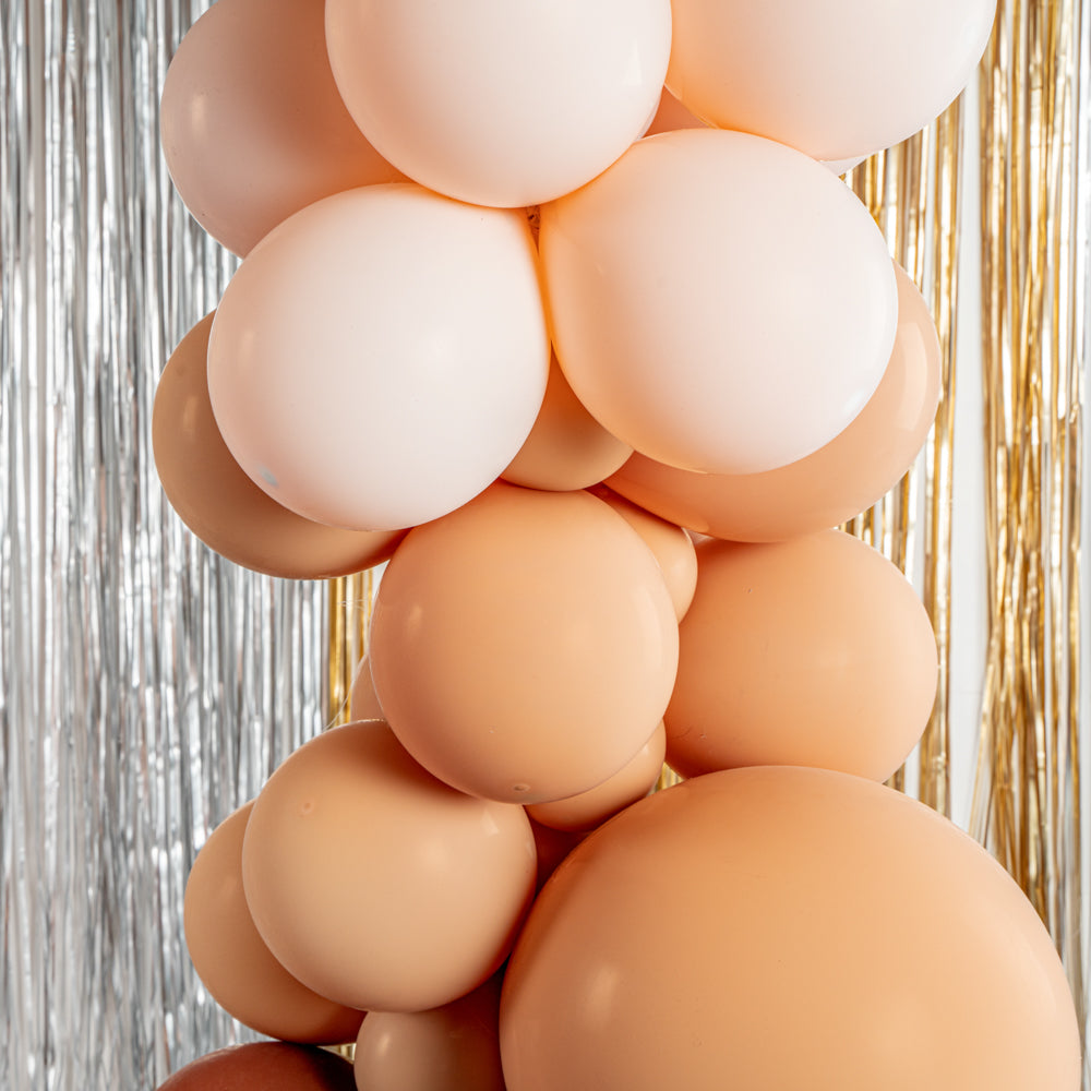 Balloonify Brown Beige White Balloon Arch Garland Kit - 141 Pieces for Party Decorations, Weddings, Baby Showers & Birthday Celebrations