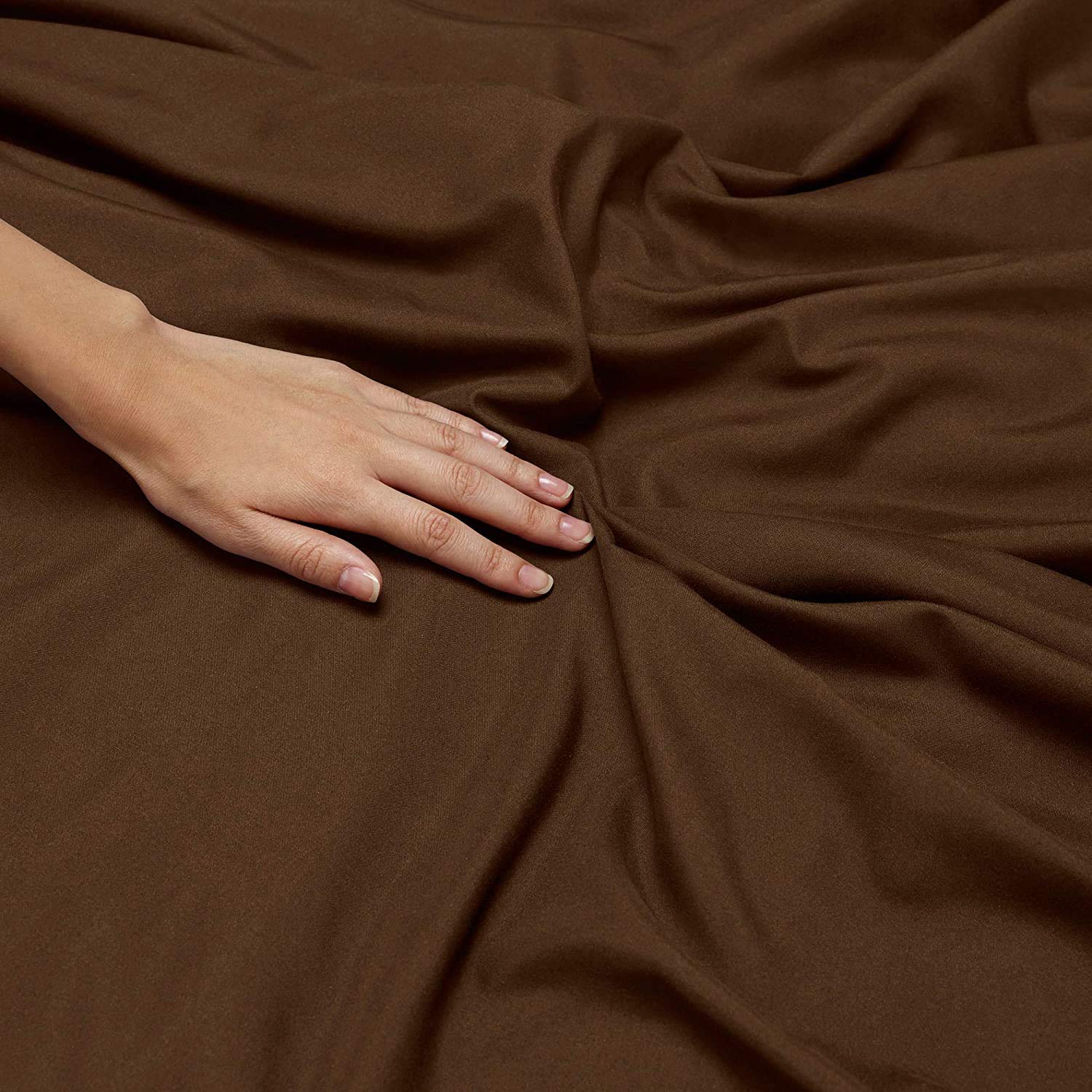 4Pcs 800 Thread Count 100% Soft Cotton Queen Bed Sheet Set with 16