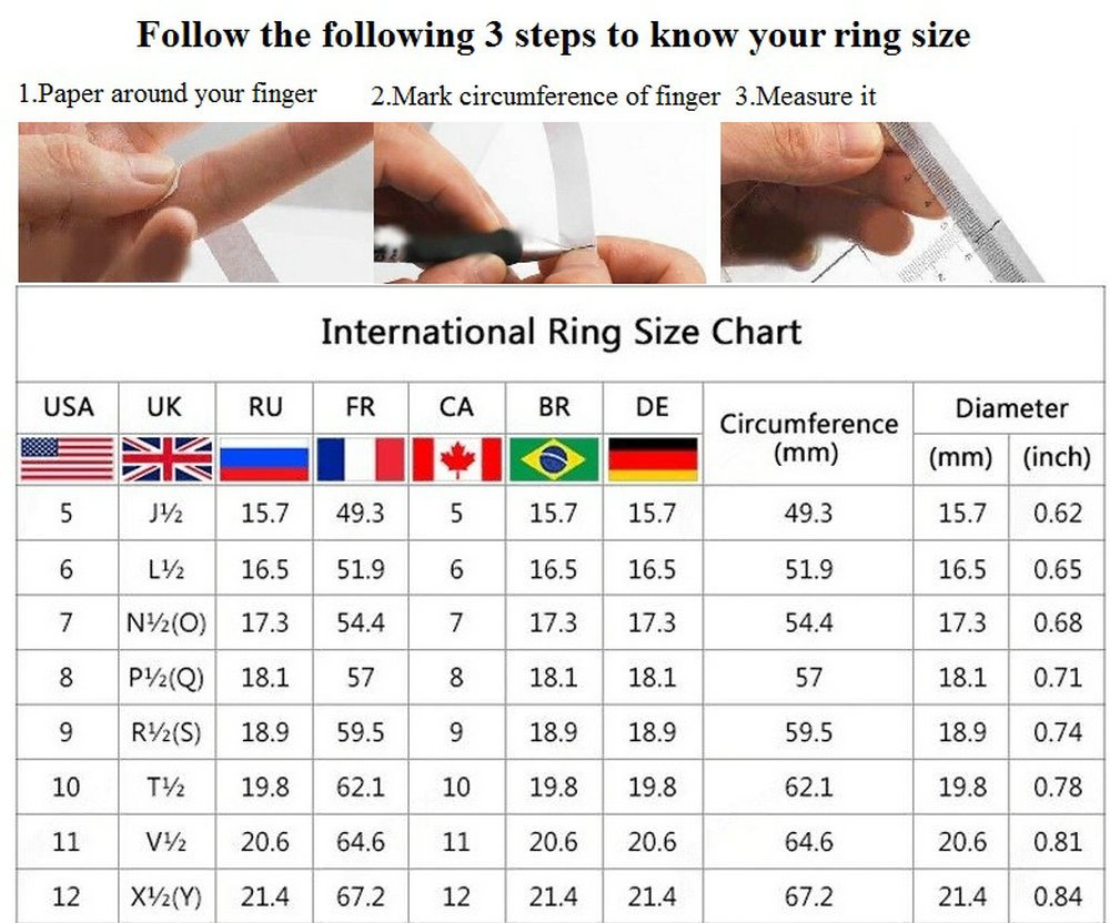 Platinum & Gold Plated Cubic Zirconia Rings - Wedding Bands for Men (Sizes 7-11) - Perfect for Engagements & Anniversaries