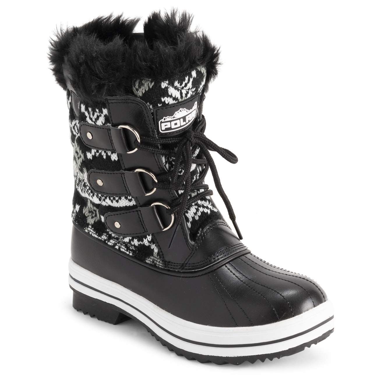 Polar Products Women's Quilted Snow Boots - Waterproof Winter Boots for Snow & Rain - Warm & Comfortable for Outdoor Activities, Hiking & Cold Weather