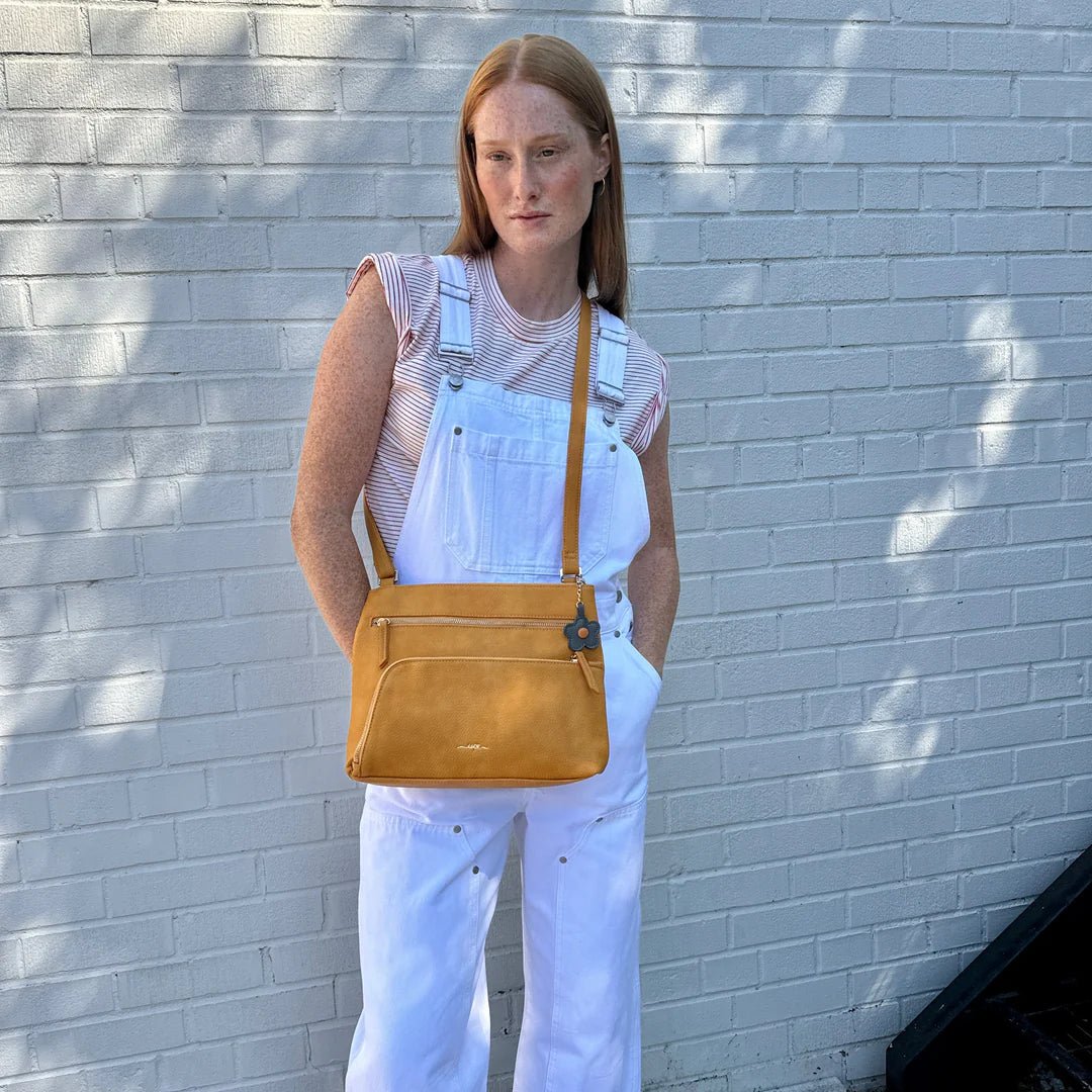 Espe Citron Crossbody Bag for Women - Stylish Leather Shoulder Purse with Adjustable Strap, Perfect for Travel, Shopping, and Everyday Use