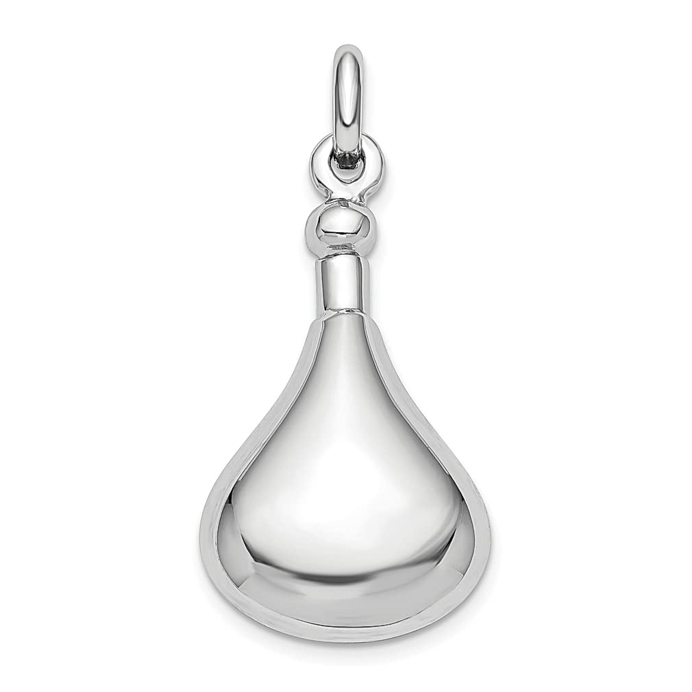 925 Sterling Silver Rhodolite Garnet Screw Top Ash Holder Pendant Charm Necklace - Elegant Fine Jewelry for Women, Perfect Gift for Her - Ideal for Memorial Keepsakes, Cremation Jewelry & Special Occasions