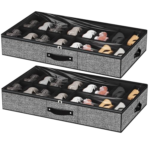 2 Shoes (16+16 Cells) Linen-like Black