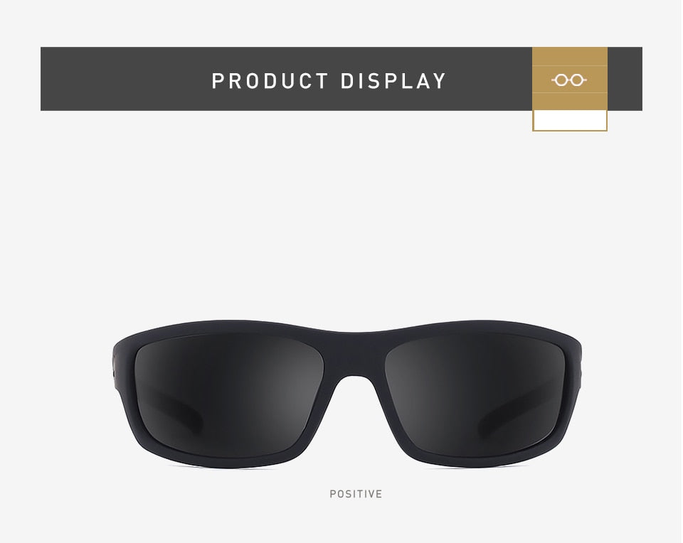 20/20 Polarized Square Sunglasses for Men - UV Protection, Anti-Glare, Lightweight & Durable - Perfect for Driving, Fishing, and Outdoor Activities