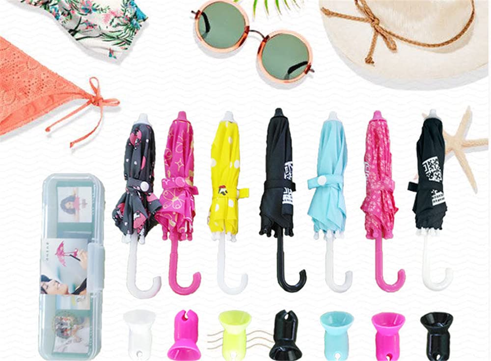 Cute Animal Phone Stand with Umbrella - Silicone Mobile Phone Holder for Outdoor Sun Protection - Creative Desktop & Suction Cup Cell Phone Stand | Perfect for Beach, Pool, Picnics & Outdoor Activities