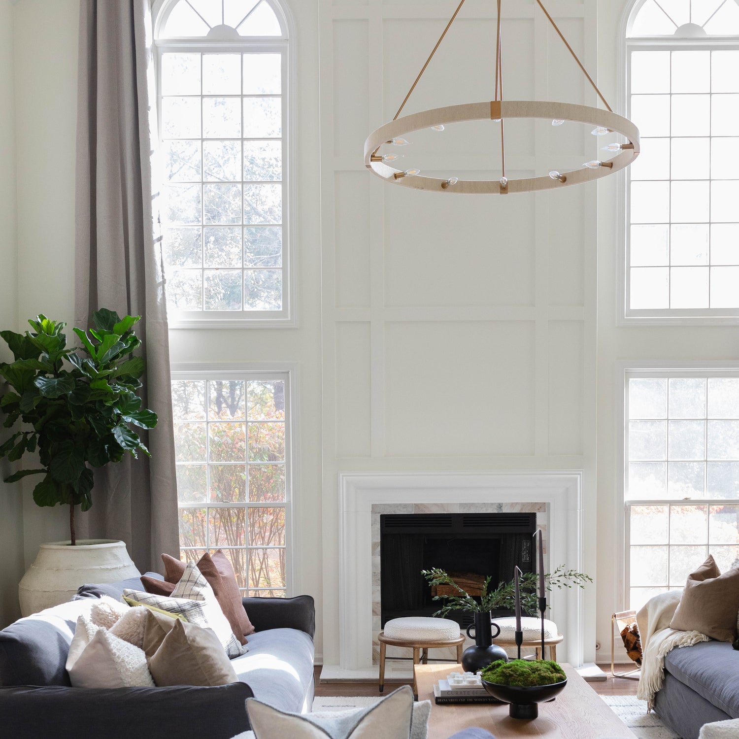 Amanda Crystal Chandelier - Elegant Ceiling Light Fixture for Dining Room, Bedroom & Living Room | Modern Home Decor Lighting for Weddings & Events