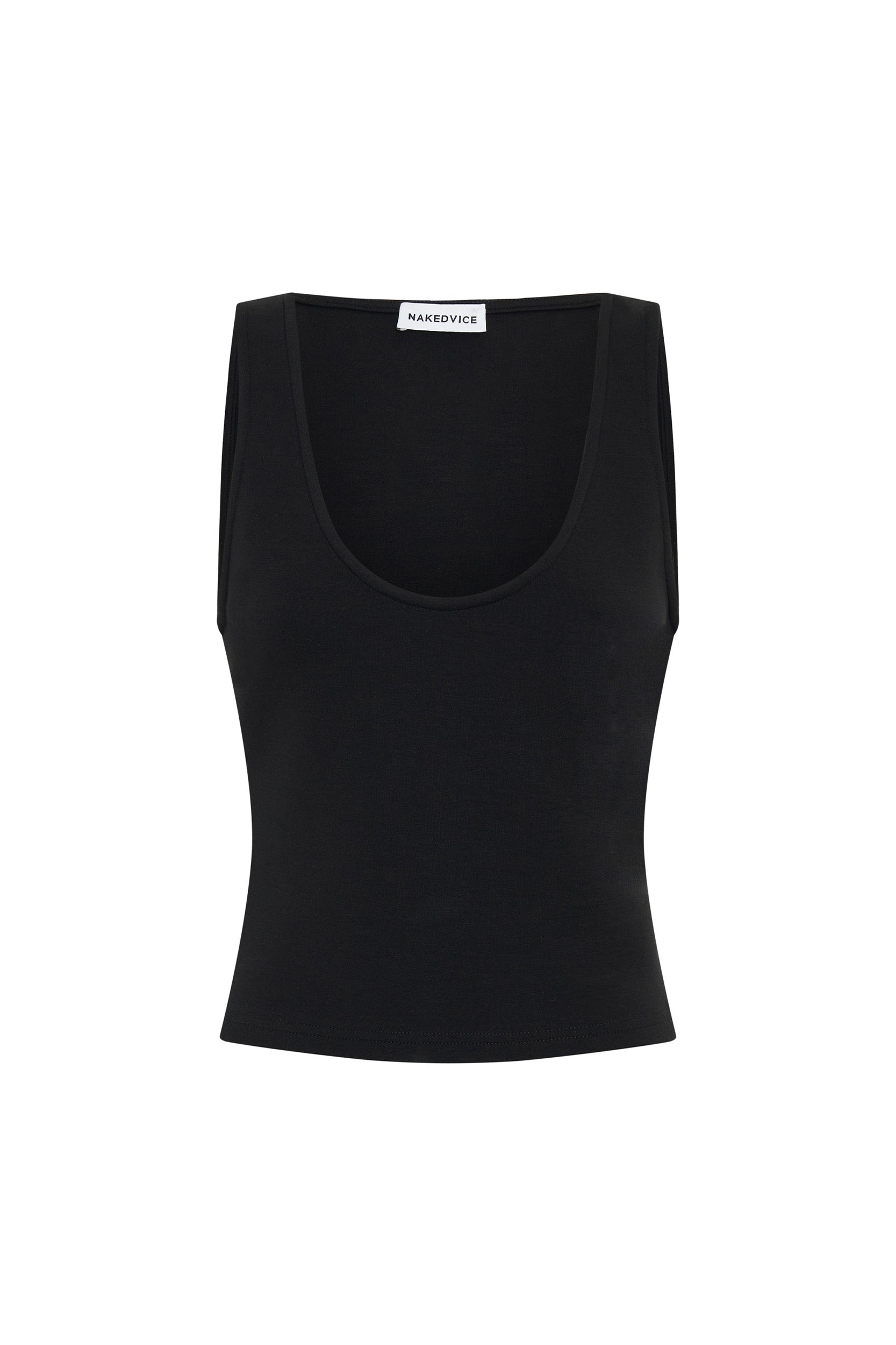 Nina Black Tank Top for Women - Stylish & Comfortable Casual Wear for Everyday Outfits & Layering