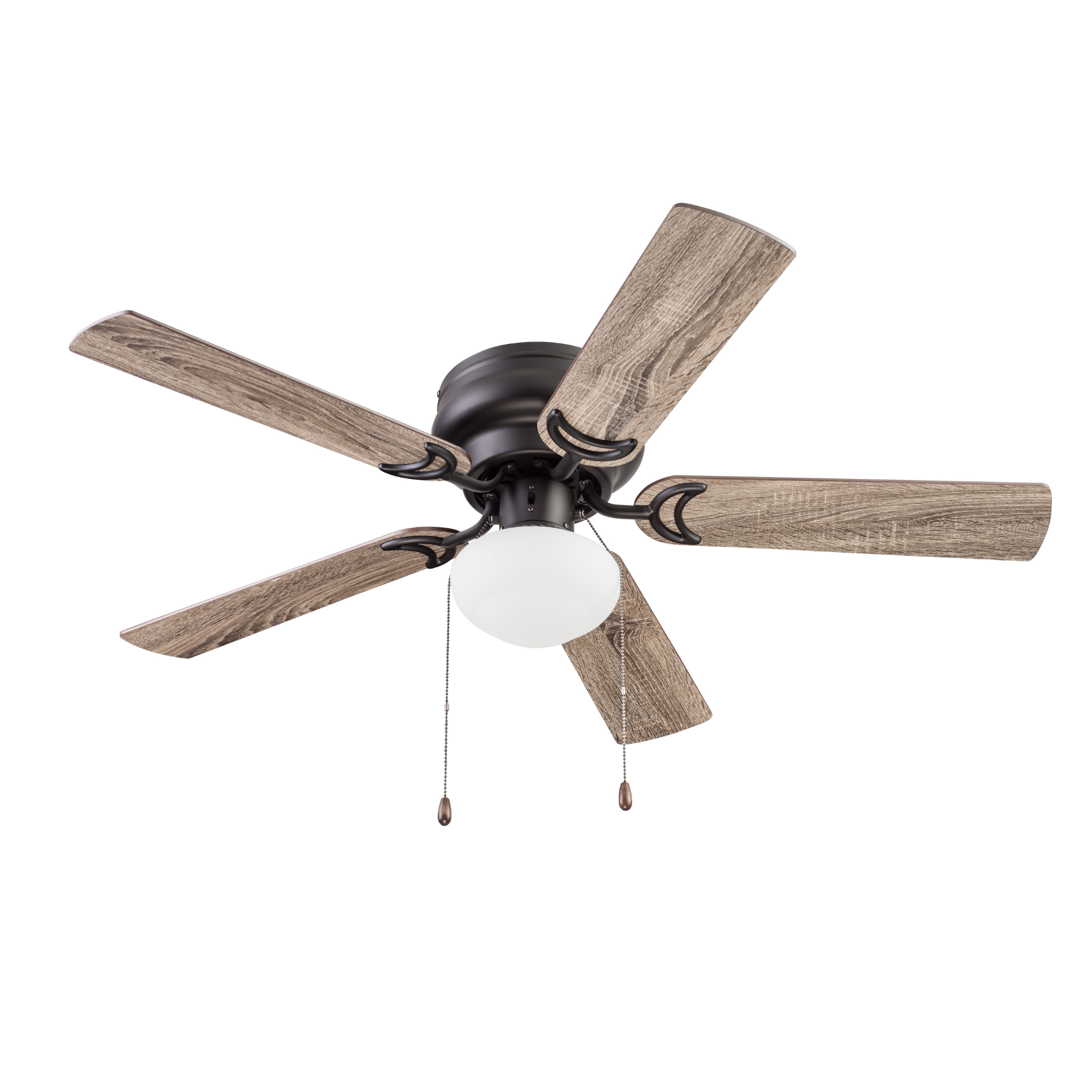 44 Inch Alvina Bronze Ceiling Fan with Pull Chain - Modern Indoor Cooling for Living Room, Bedroom & Office
