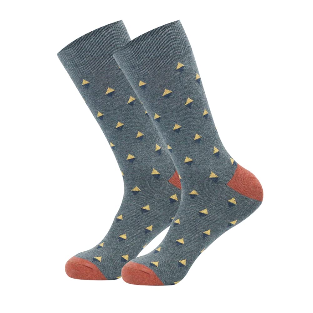 Men's Dress Socks 5-Pack - Colorful Cotton Crew Socks for Business & Casual Wear - Perfect for Office, Wedding & Everyday Comfort