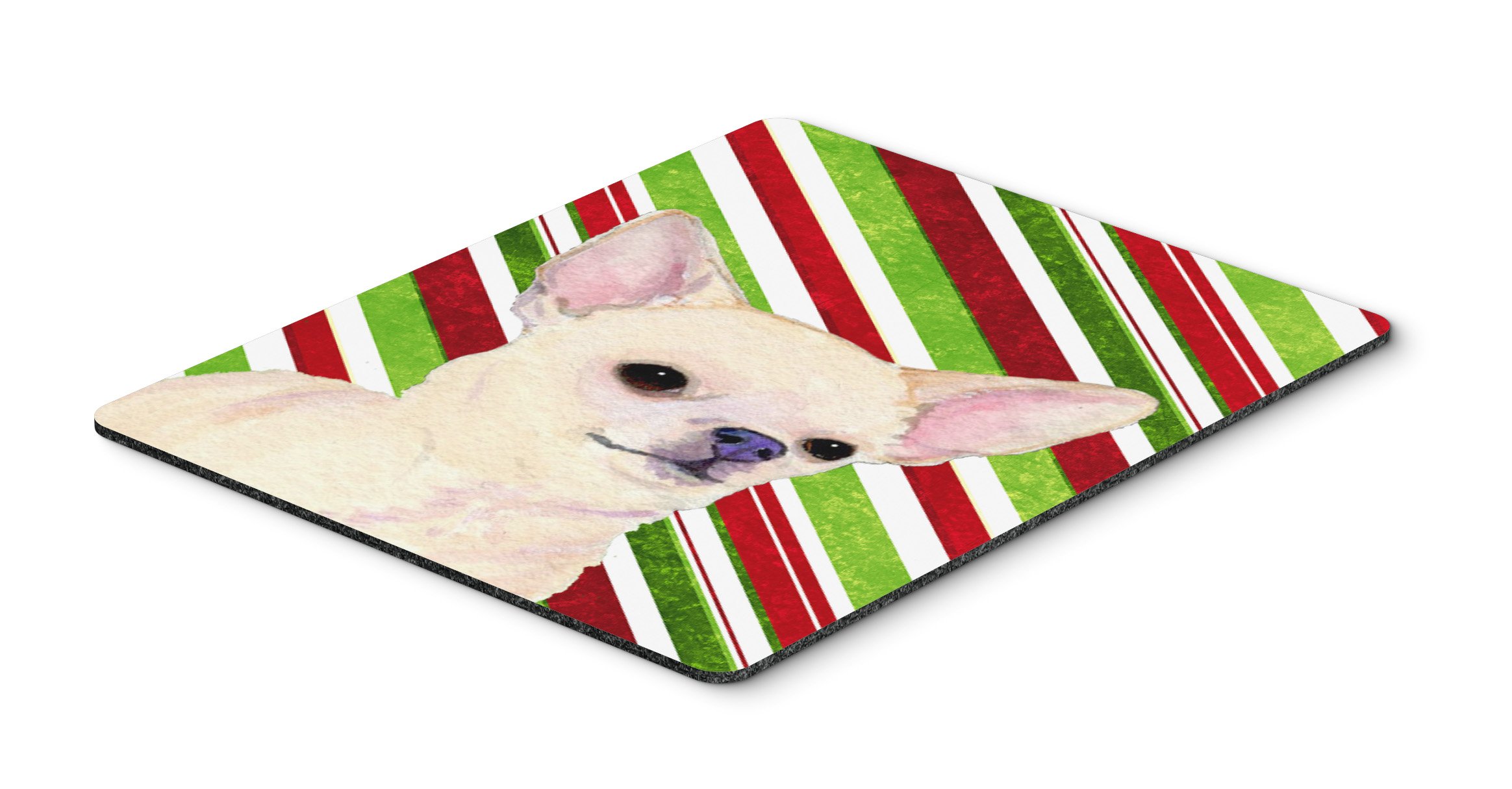 Caroline's Treasures SS4541MP Chihuahua Candy Cane Christmas Mouse Pad - Large Washable Non-Slip Desk Mat for Home Office, Gaming & Computer Work | Holiday Decor & Gift Idea