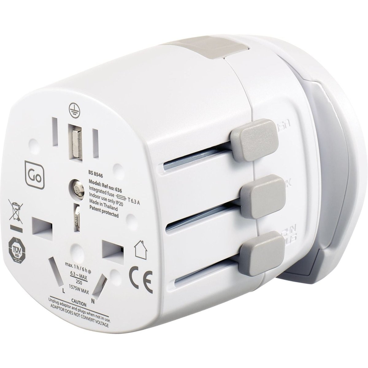 Universal Travel Adapter - Worldwide All-in-One Power Plug Converter for International Travel - Perfect for Laptops, Phones & Devices in USA, Europe, Asia