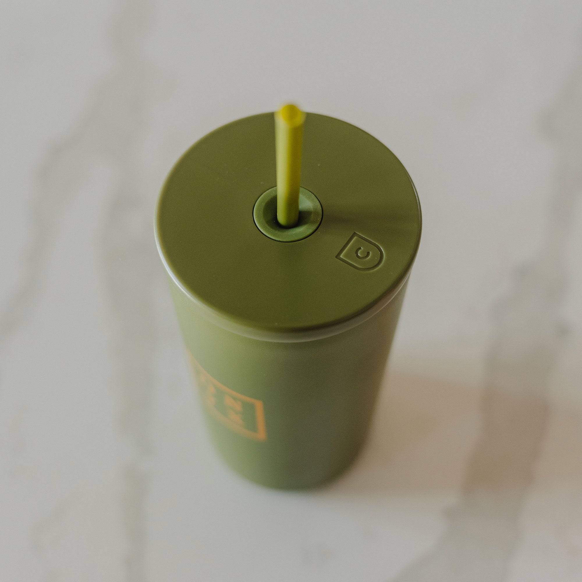 16oz Insulated Box Logo Cold Cups with Reusable Straw - Perfect for Iced Coffee, Smoothies, and Summer Drinks at Home or Office