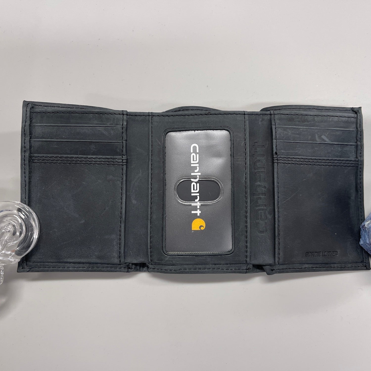 Carhartt Detroit Genuine Leather Wallet for Men - Durable Bifold RFID Blocking Wallet for Everyday Carry & Travel