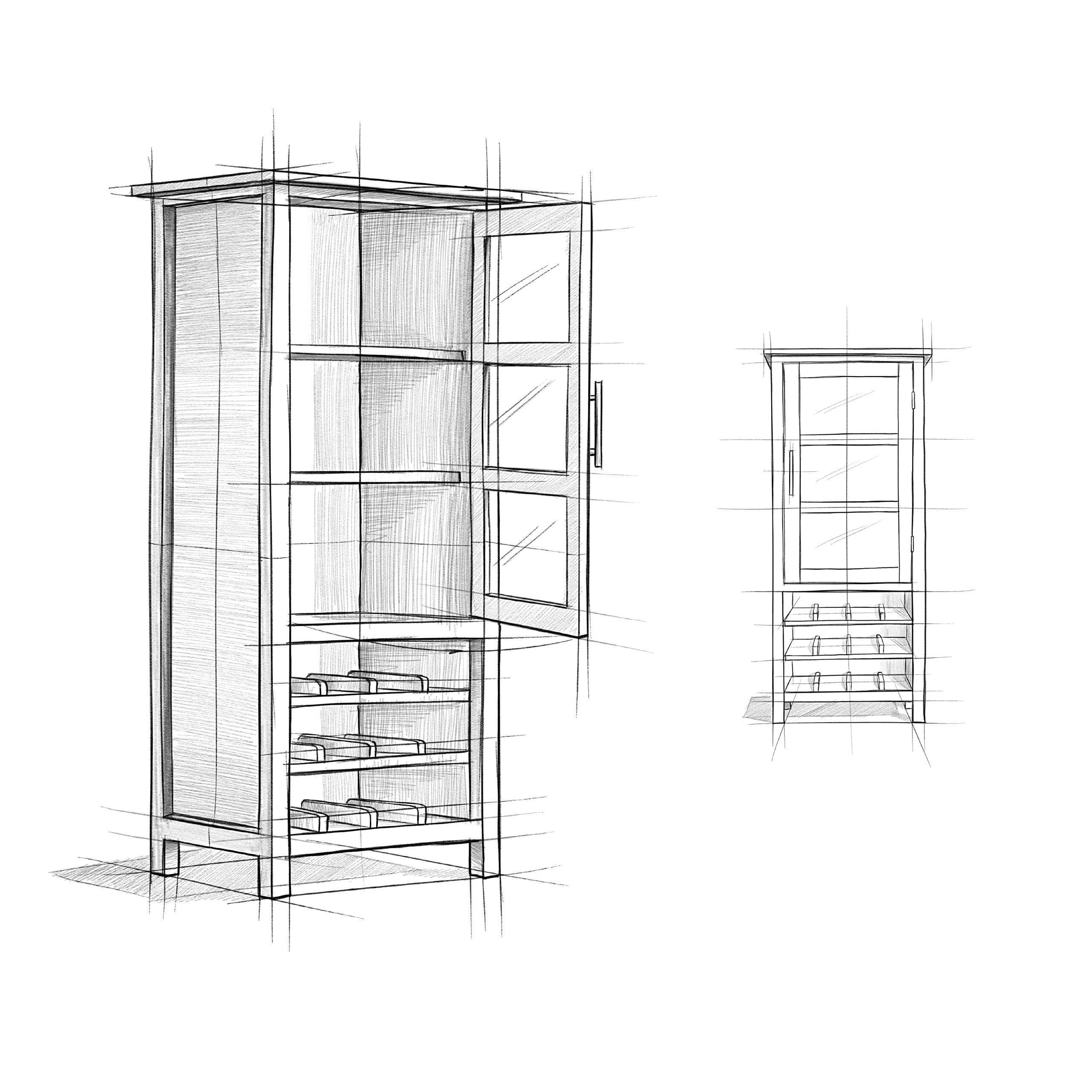 SIMPLIHOME Avalon 12-Bottle Solid Wood Wine Rack Cabinet - 23 Inch Wide Contemporary Storage for Wine Bottles in Distressed Grey Finish | Perfect for Living Room, Dining Room, Kitchen & Home Bar Decor
