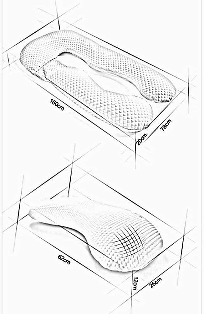 U-Shaped Pregnancy Pillow for Sleeping - Full Body Maternity Pillow with Memory Foam Support for Lumbar, Abdomen & Legs - Comfort for Pregnant Women & Postpartum Breastfeeding - Perfect for Side Sleepers & Back Pain Relief