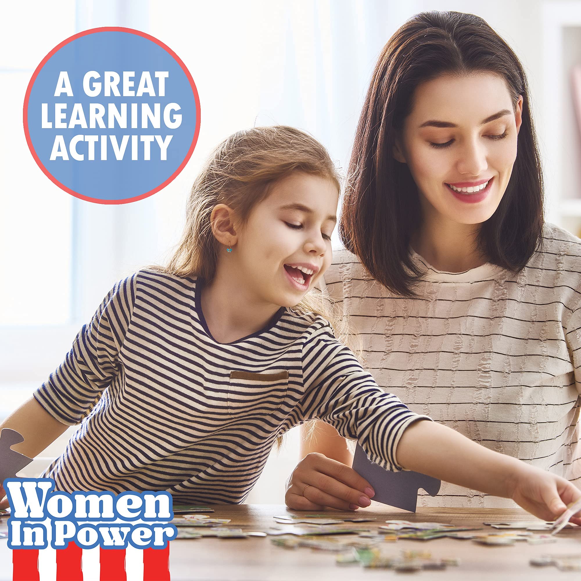 500 Piece Jigsaw Puzzle - Women in Power Collection Featuring Vice President Kamala Harris - 18x24 Inch Educational Puzzle for Kids & Adults - Perfect for Family Game Night, Classroom Activities & Feminist Empowerment Gifts