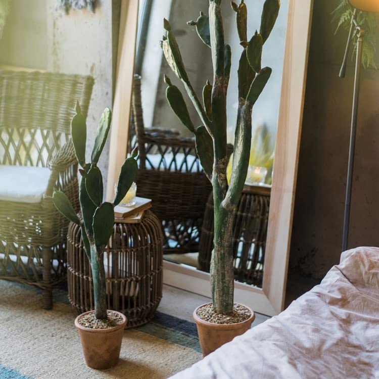 Artificial Morelos Cactus Plant - Lifelike Fake Cactus Decor for Home, Office & Indoor Spaces - Perfect for Boho, Modern & Desert Style Decorations