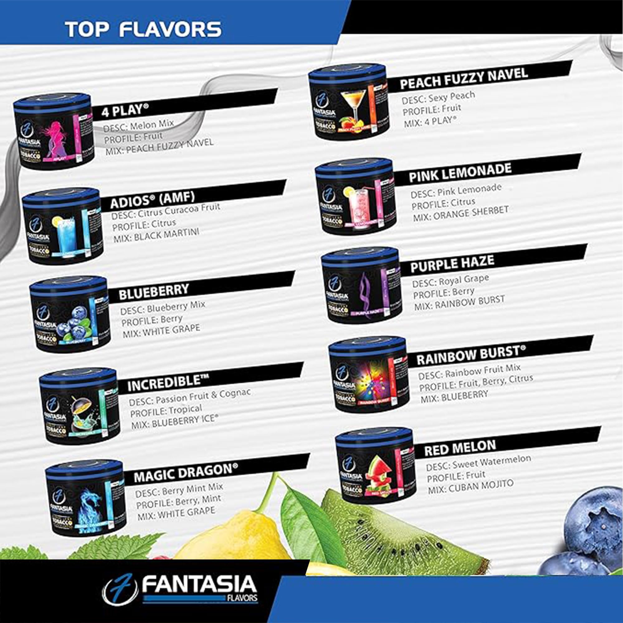 Fantasia Nicotine-Free Hookah Shisha - 250g Tobacco-Free Can, Pineapple Banana Mix (Dirty Blonde Flavor) | Perfect for Parties, Relaxation & Social Gatherings