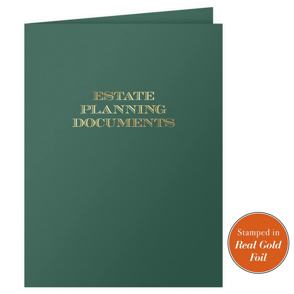 25-Pack Green Estate Planning Document Pocket Folders - 9
