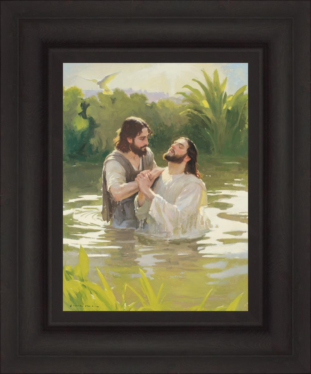 Baptism of The Savior - Religious Christian Wall Art for Home & Church Decor - Perfect for Baptism Ceremonies & Spiritual Inspiration