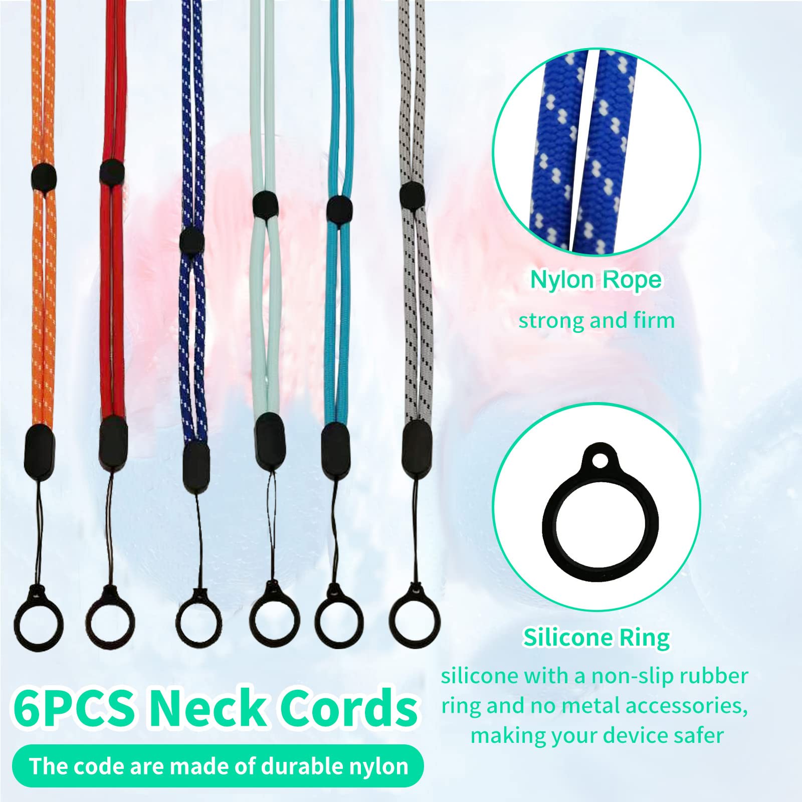 Peritoneal Dialysis Lanyard Kit with Silicone Rings - Secure Catheter Holder for Home Dialysis Care