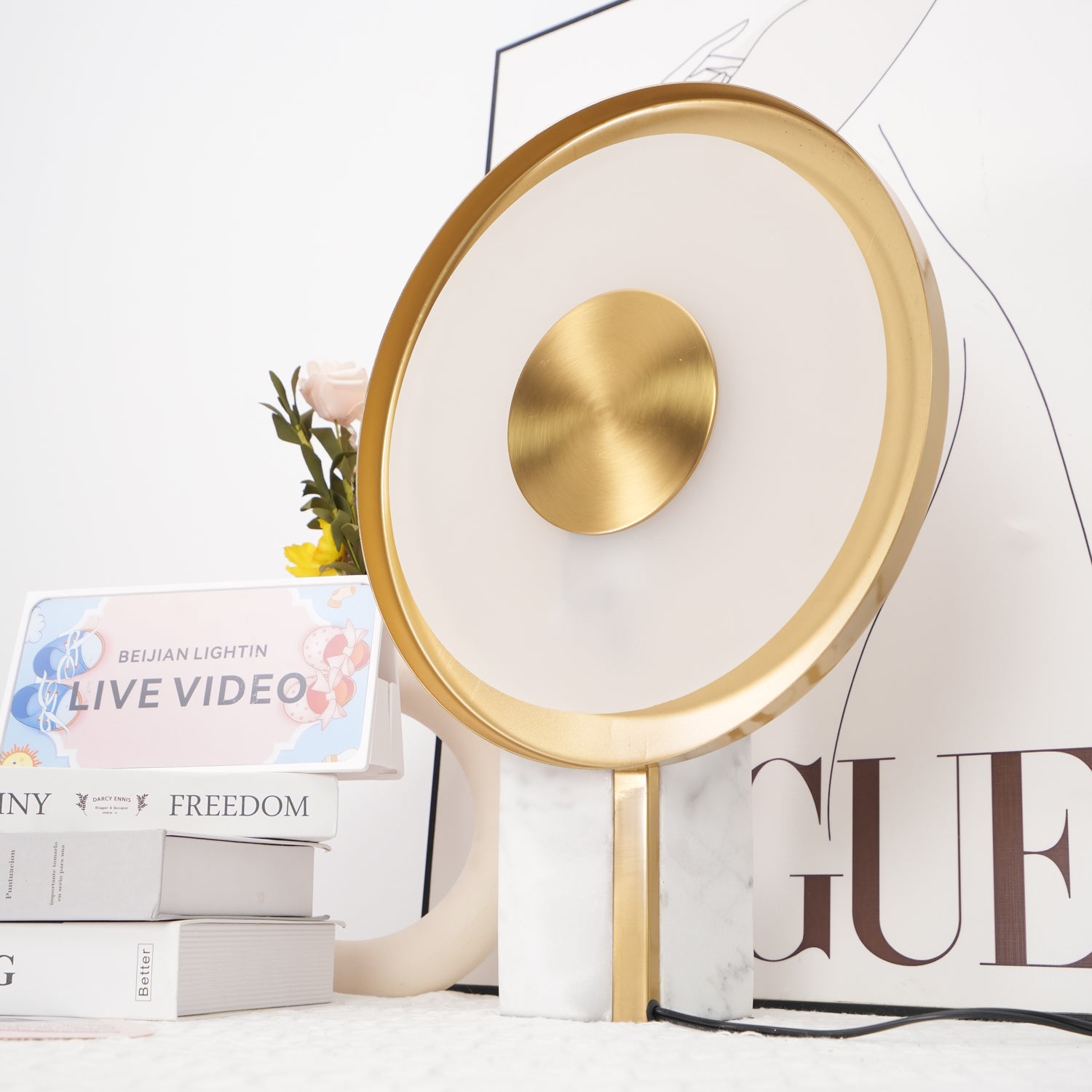 Roche Bobois Modern Table Lamp - Elegant LED Desk Light for Living Room, Bedroom & Office - Stylish Home Decor & Reading Light