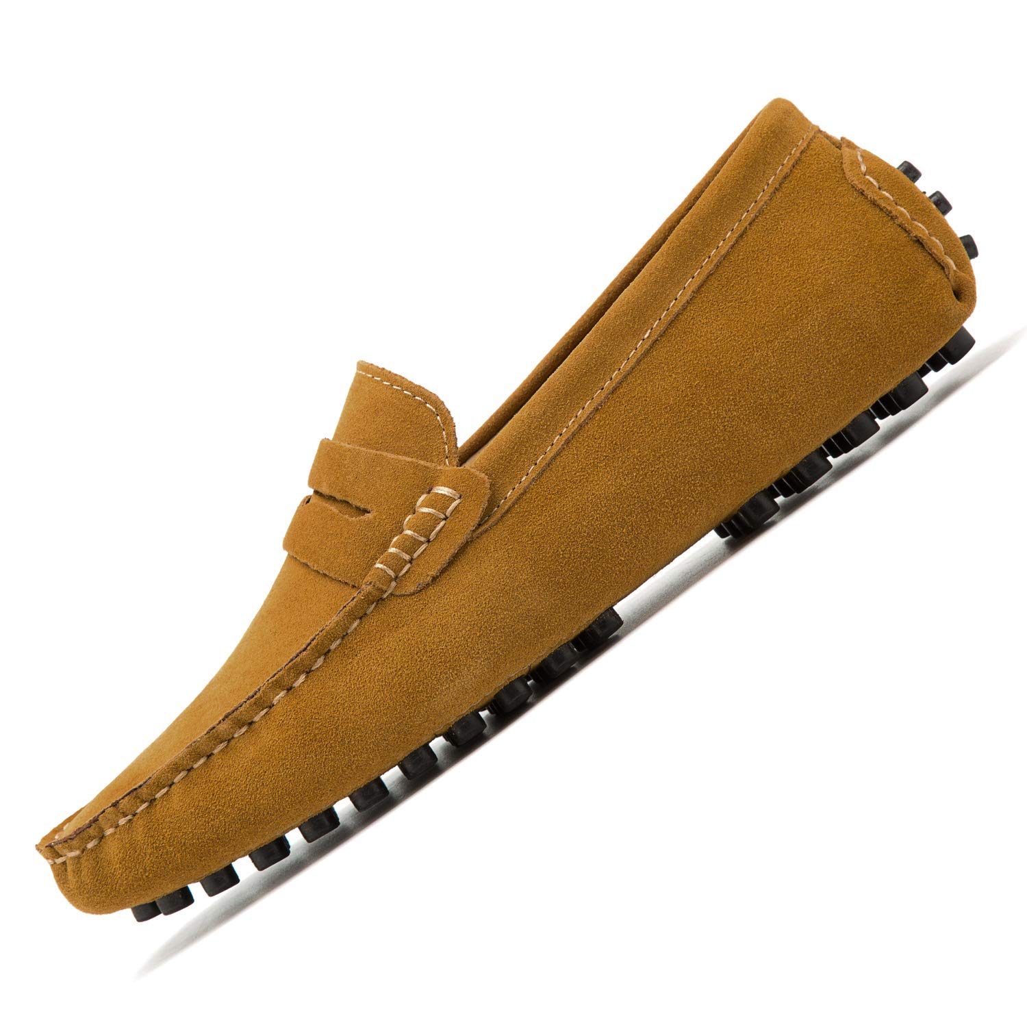 Men's Penny Loafers Slip-On Driving Shoes - Genuine Leather Moccasin Boat Shoes for Casual & Business Wear - Perfect for Office, Travel and Daily Comfort