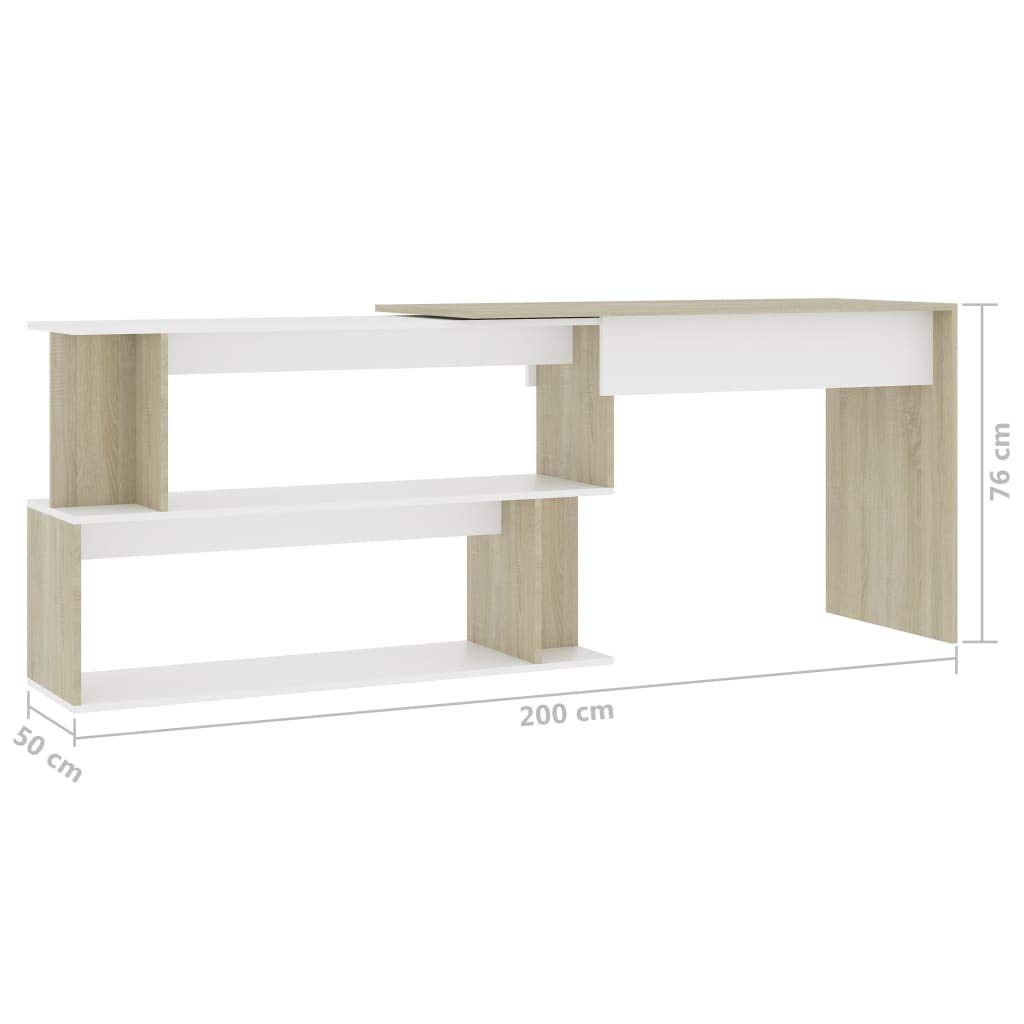 Industrial Corner Desk with Drawers - 47.2