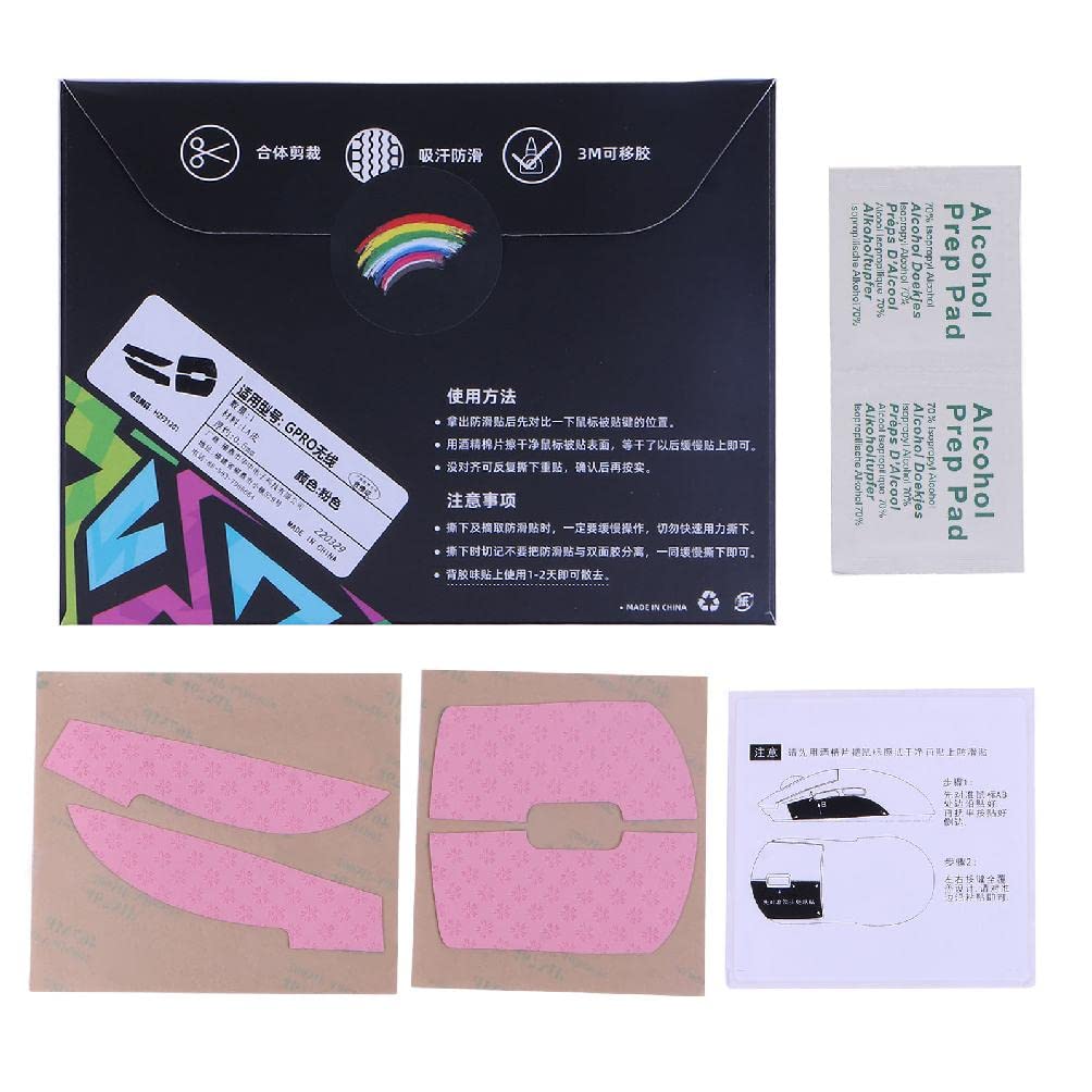 BYNNIX Anti-Slip Grip Tape for Gaming Mouse - Sweat Resistant, Moisture Wicking Mouse Side Pads - Compatible with Logitech G Pro Wireless & GPRO - Perfect for Esports, FPS & MOBA Gaming