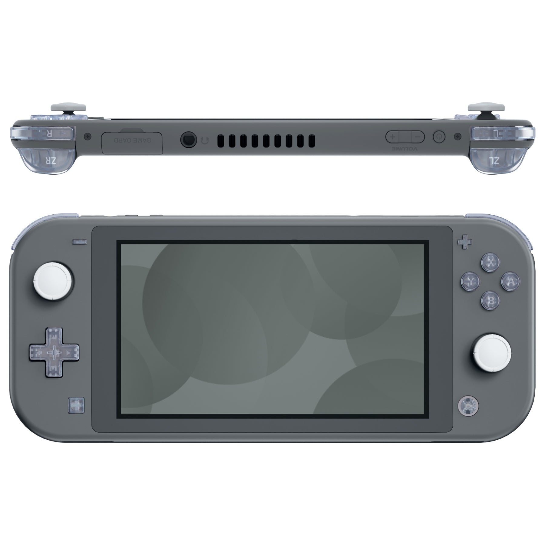 eXtremeRate Clear Glacier Blue Replacement Buttons Kit for Nintendo Switch Lite - Full Set ABXY, D-Pad, Home, Capture, Plus, Minus, L/R, ZL/ZR Triggers with Tools | DIY Repair & Customization for Enhanced Gaming Experience