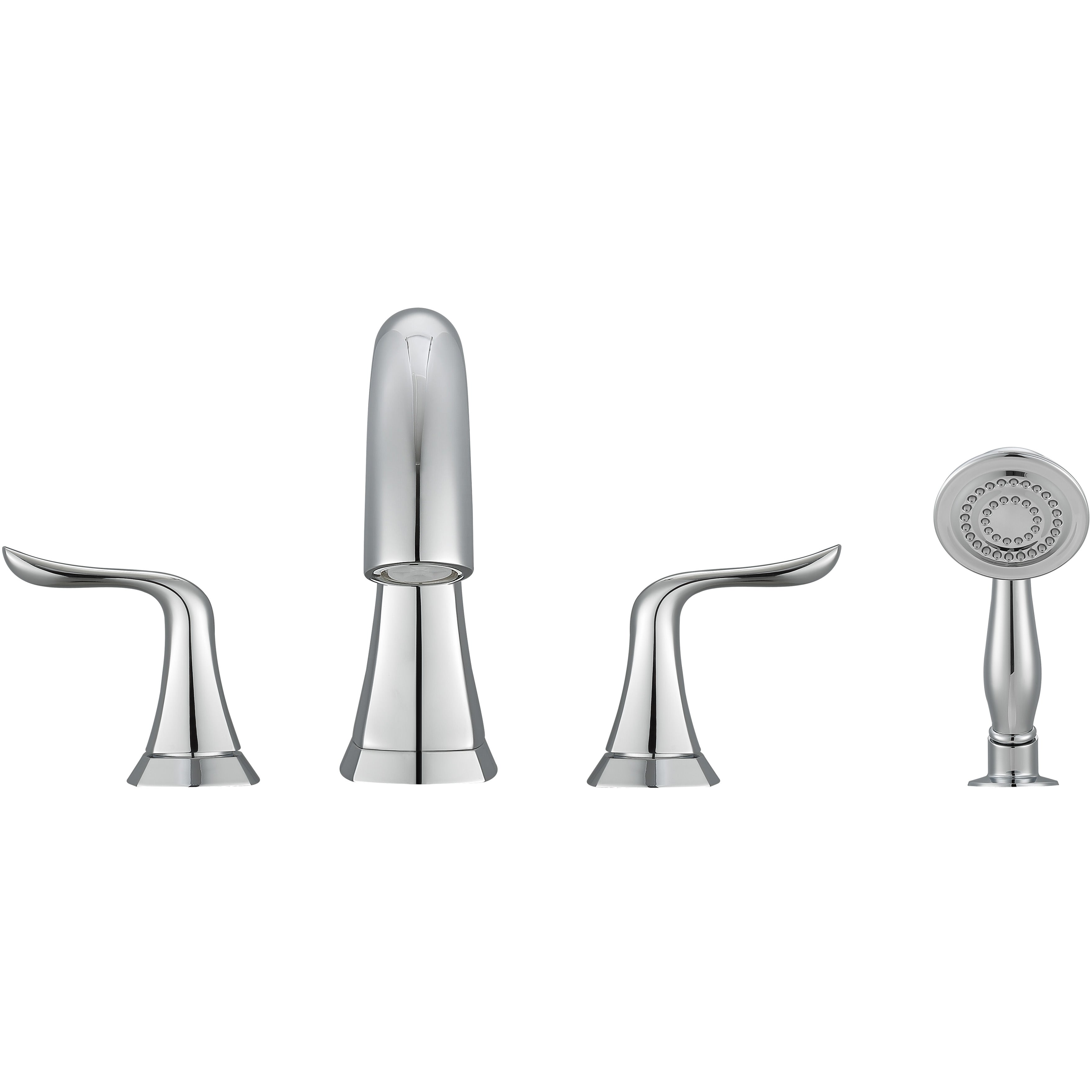 Scarlett Roman Tub Bathroom Faucet - Chrome Finish for Classic Elegance | Perfect for Freestanding Bathtubs & Luxury Bathrooms