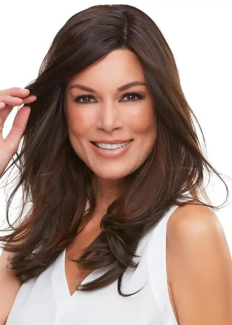 18 Inch Monofilament Clip-In Hair Extensions - Premium Synthetic Fiber Hairpiece for Volume & Length - Perfect for Parties, Weddings & Everyday Styling
