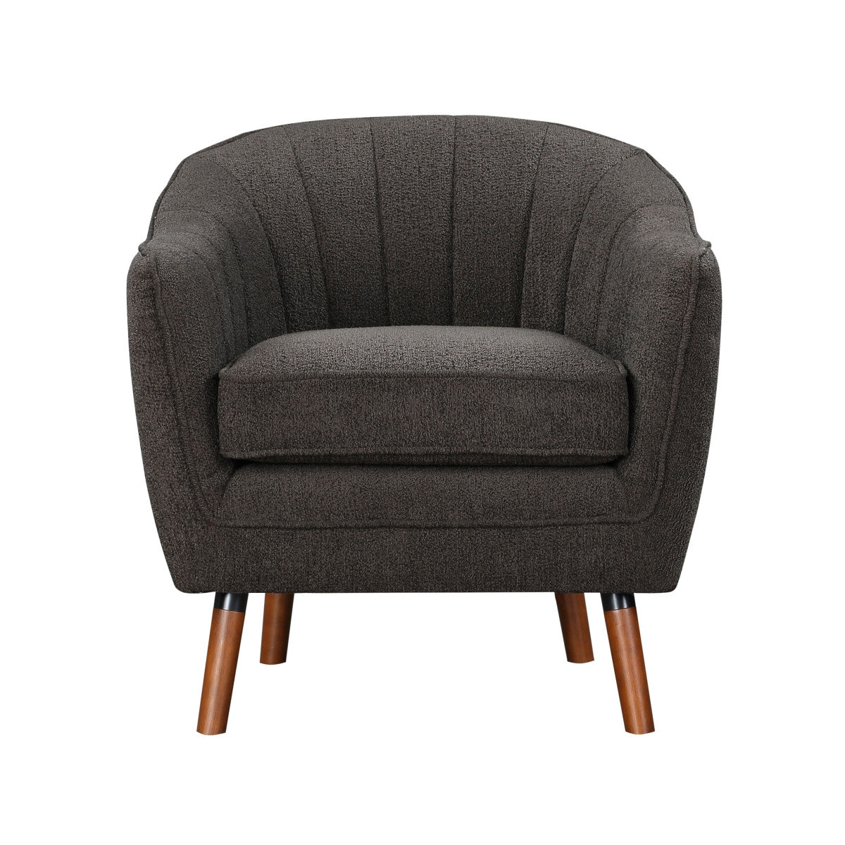 Calypso Accent Chair - Charcoal Gray Modern Lounge Chair for Living Room, Bedroom & Office - Comfortable Mid-Century Style Seating for Home Decor