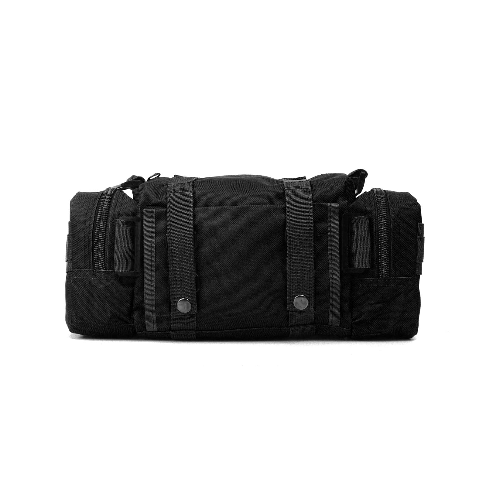 Waterproof Fishing Tackle Bag with Rod Holder - Durable Waist Fishing Gear Storage for Outdoor, Camping & Hiking (Black) - Perfect for Anglers & Outdoor Enthusiasts