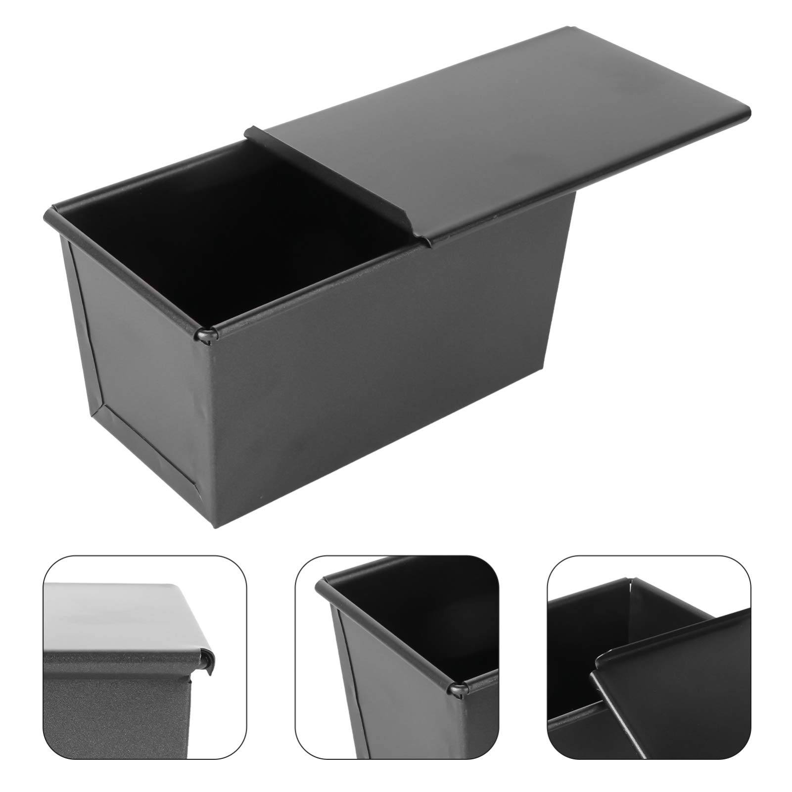 Premium Stainless Steel Loaf Pan with Lid - Nonstick Baking Pan for Bread, Cake & Toast - Oven Safe Bread Box with Quick Release Coating - Perfect for Homemade Banana Bread, Pound Cake & Artisan Loaves