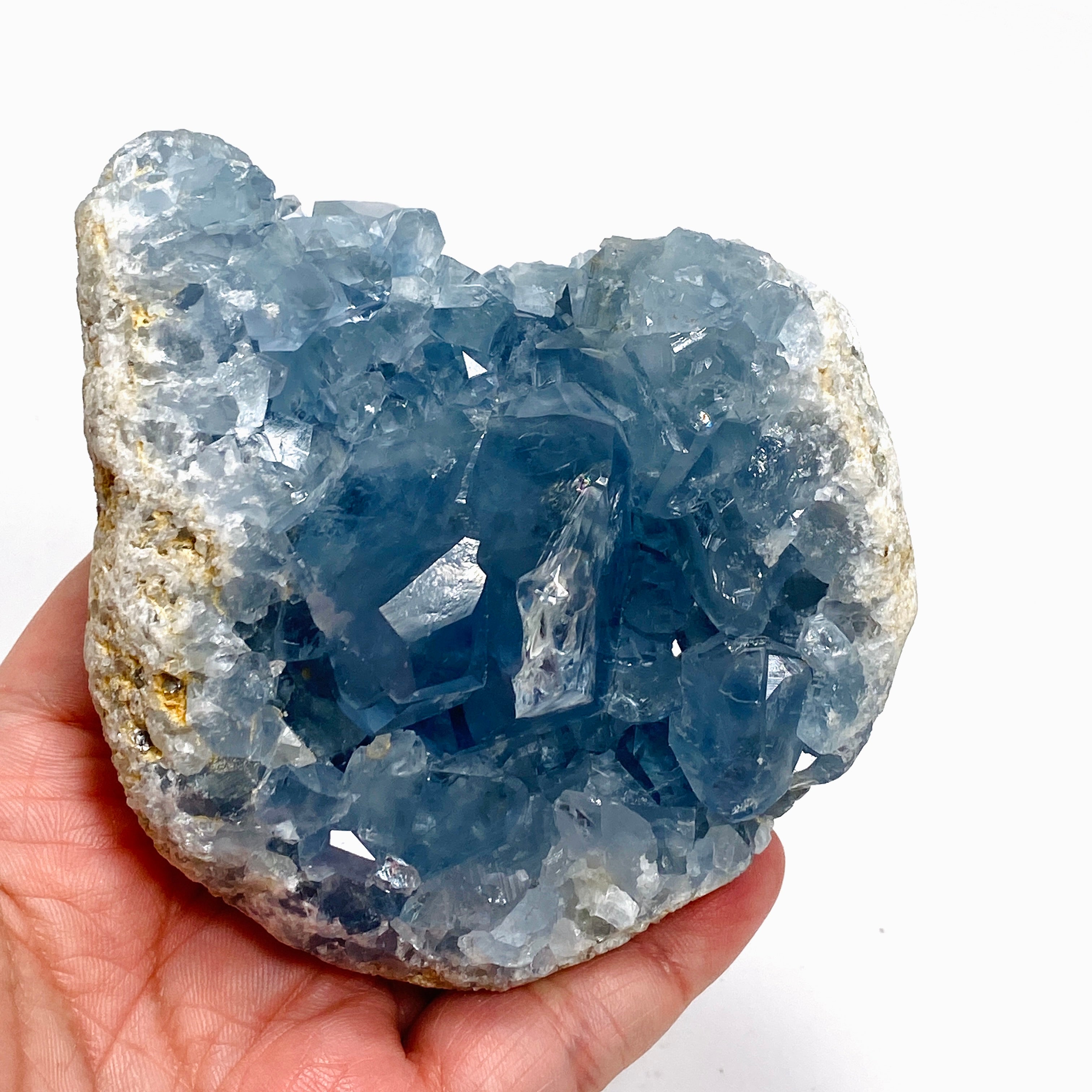 Natural Celestite Crystal Cluster from Madagascar - Healing Stone for Meditation, Home Decor & Spiritual Growth | CR3719
