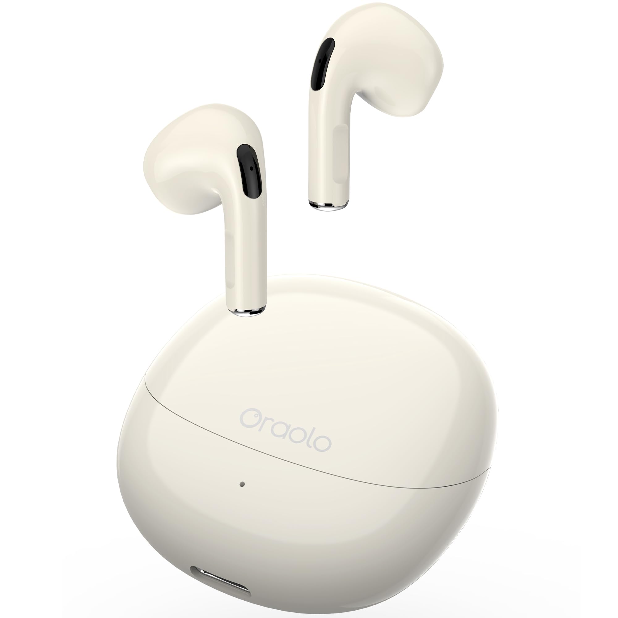 Oraolo True Wireless Earbuds Bluetooth 5.3 Headphones - 30H Playtime with Charging Case, IPX7 Waterproof, Built-in Mic, Touch Control, Comfort Fit for Sports & Workouts - Perfect for Running, Gym, Commuting & Travel